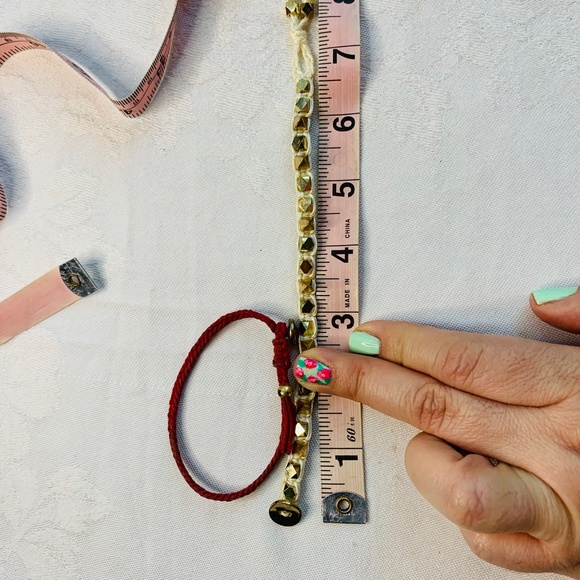 COPY - set of 3 fashion jewelry bundle red and gold spiked bracelets - Picture 15 of 15